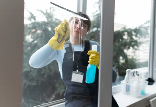 Nettoyage de vitres intérieures et extérieures au Falgoux